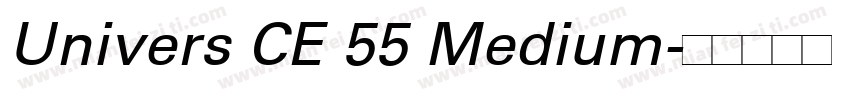 Univers CE 55 Medium字体转换